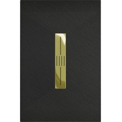 Mexen Toro   SMC cadita  130 x 70 cm,  negru ,  capace auriu - 43707013-G