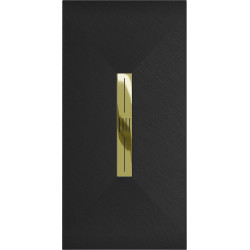 Mexen Toro   SMC cadita  150 x 70 cm,  negru ,  capace auriu - 43707015-G