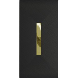 Mexen Toro   SMC cadita  180 x 70 cm,  negru ,  capace auriu - 43707018-G