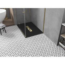 Mexen Toro   SMC cadita  120 x 80 cm,  negru ,  capace auriu - 43708012-G