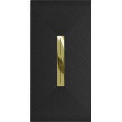 Mexen Toro   SMC cadita  160 x 80 cm,  negru ,  capace auriu - 43708016-G