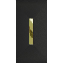 Mexen Toro   SMC cadita  170 x 80 cm,  negru ,  capace auriu - 43708017-G