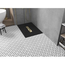Mexen Toro   SMC cadita  140 x 90 cm,  negru ,  capace auriu - 43709014-G