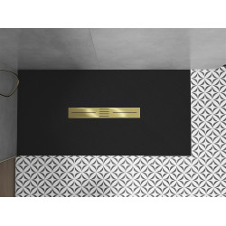 Mexen Toro   SMC cadita  200 x 90 cm,  negru ,  capace auriu - 43709020-G