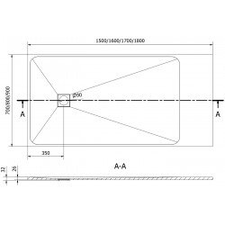 Mexen Bert   SMC cadita  180 x 90 cm,  negru  - 4K709018